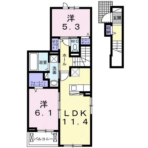 レジオンス阪杉 間取り