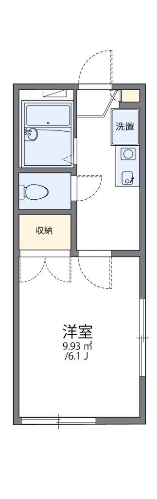 レオパレス東野 間取り
