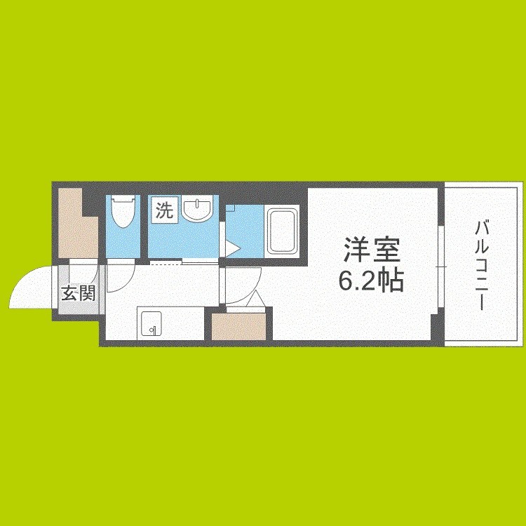 セオリー夕陽丘DOOR 間取り