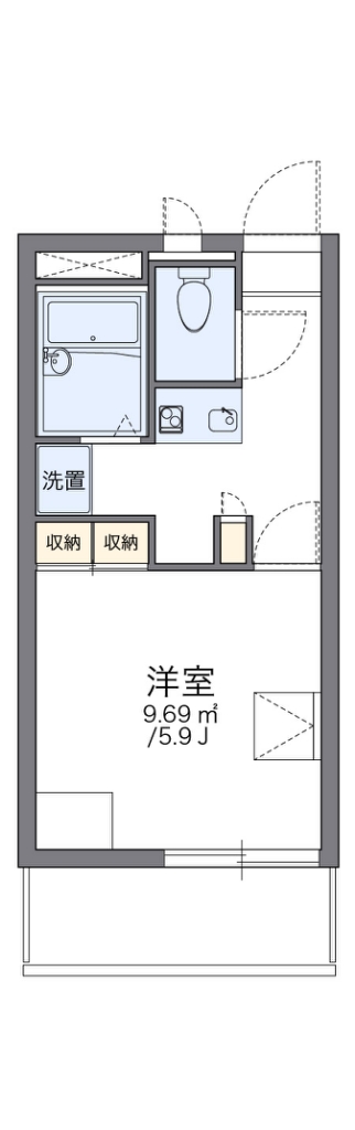 レオパレスグランデ泉Ｂ 間取り