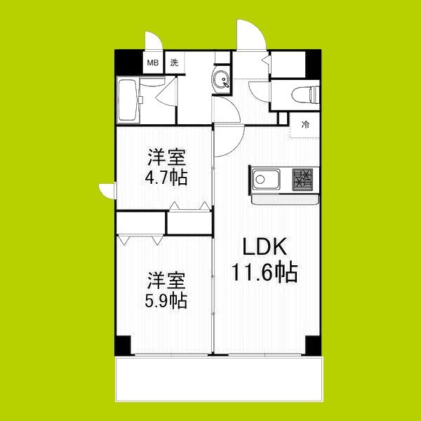 レジデンシア都島アイラ 間取り