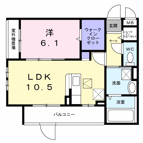 中本５丁目アパート 間取り
