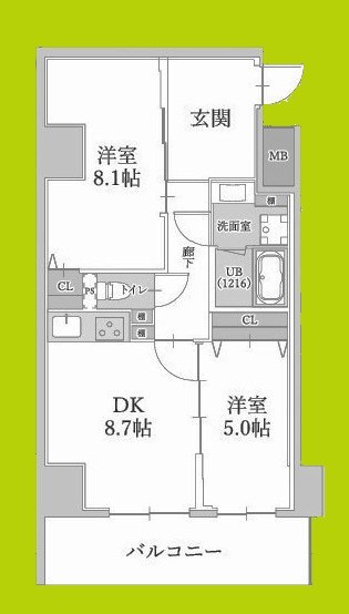 ハイラインV 間取り