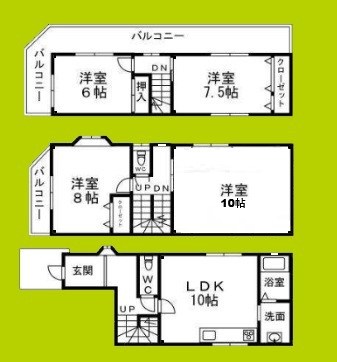 安立2丁目戸建 間取り