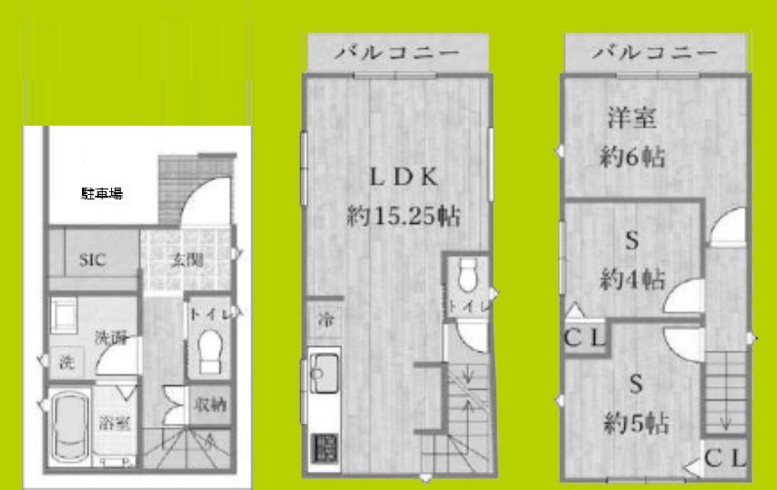 大阪市住之江区平林南2丁目　戸建 間取り図