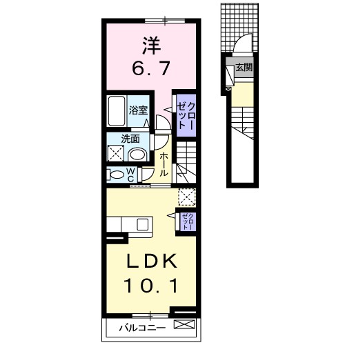 エスポワールドミール 間取り