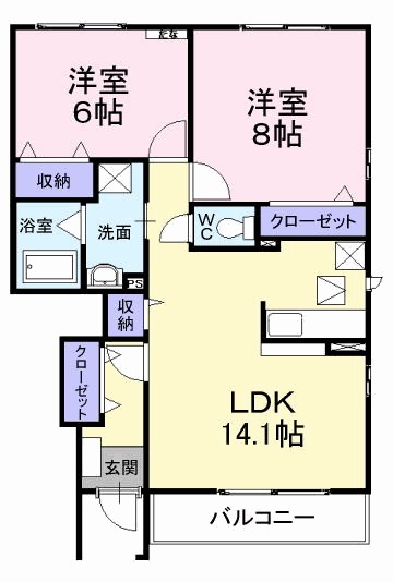 カーサ　プラシードⅡ 間取り