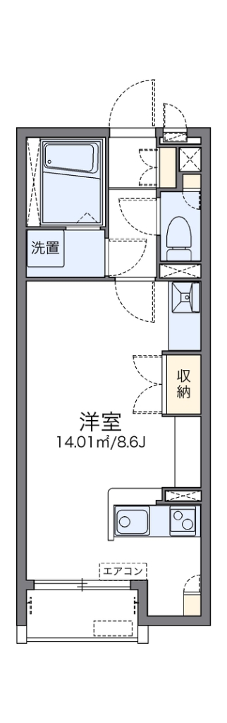レオネクスト久々知Ⅲ 間取り