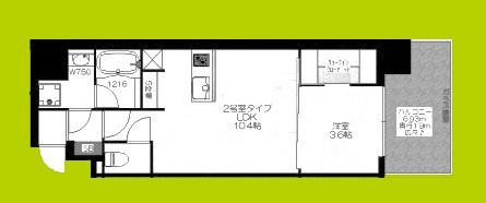 ブエナビスタ難波タワー 間取り図