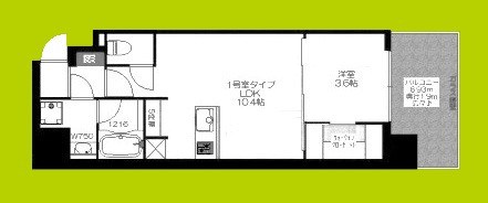 ブエナビスタ難波タワー 間取り図