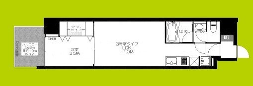 ブエナビスタ難波タワー 間取り図