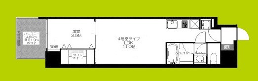 ブエナビスタ難波タワー 間取り図