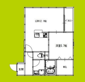 EIJU蒲生4丁目 間取り図