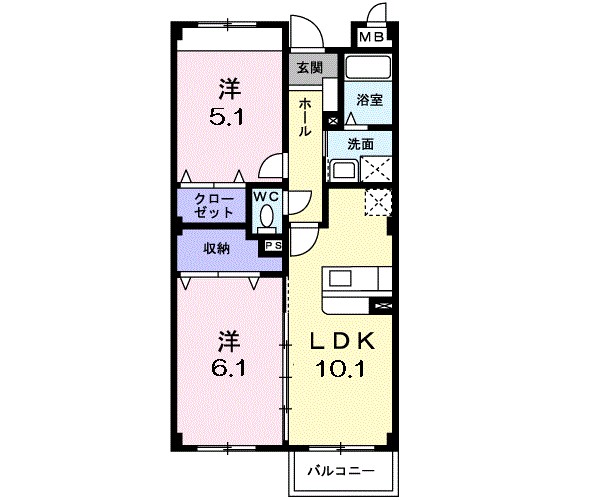 アネックス北中振 間取り
