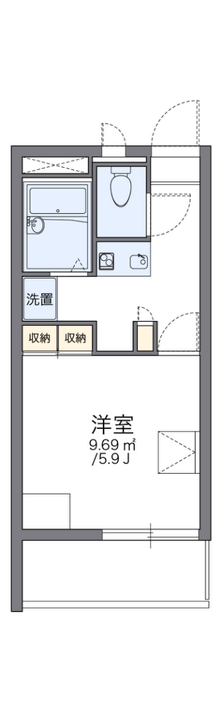 レオパレスグランデ泉Ａ 間取り