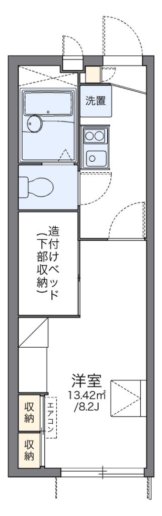 レオパレス津田山手 間取り