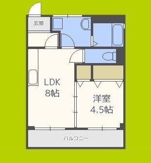 加美駅前コーポ 間取り