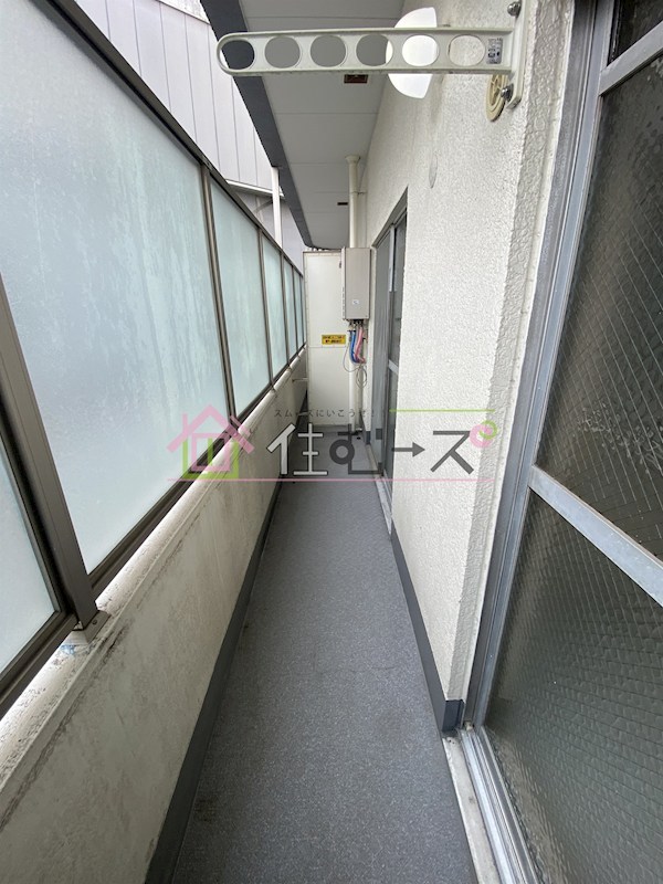 加美駅前コーポ ベランダ
