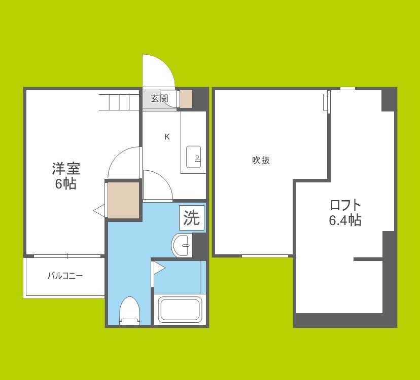 メゾンドボア加美 間取り