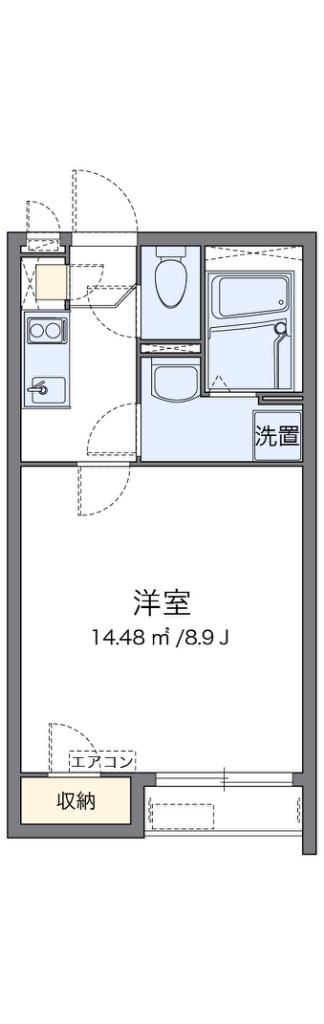 クレイノＧＲＡＣＹ浜寺 間取り