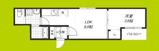 H-maison大正Ⅵ 間取り図