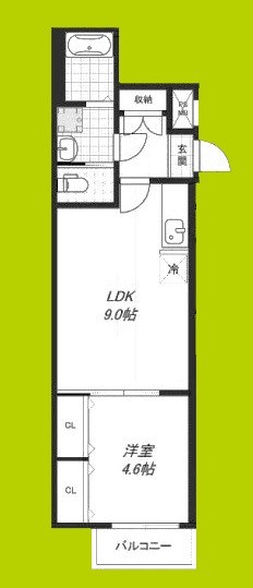 フジパレス今川公園東Ⅱ番館 間取り図