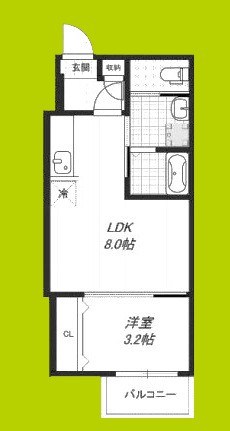 フジパレス今川公園東Ⅱ番館 間取り図