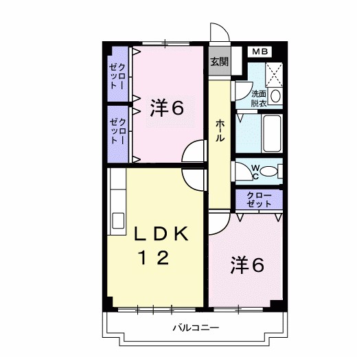セゾン八尾東 間取り
