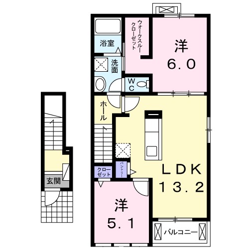 クレセントコート 間取り