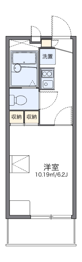 レオパレスグリーンピット 間取り