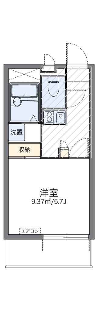 レオパレスカサグランデ 間取り