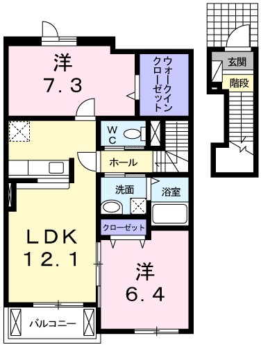 Ｏｌｉｖｅ　Ｃｏｕｒｔ 間取り