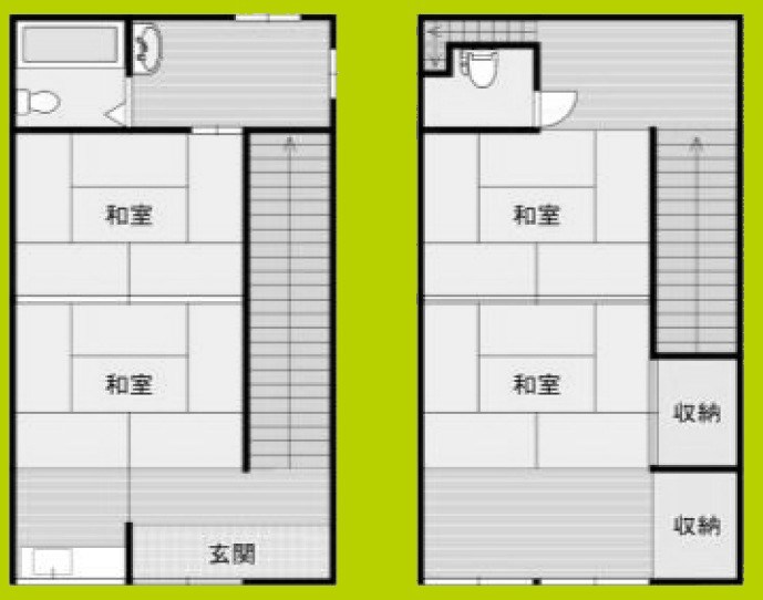 ドーム前貸家 間取り