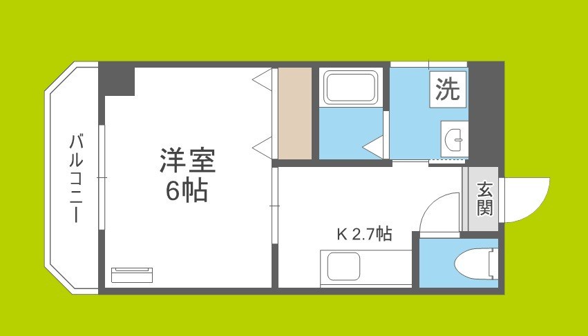 双輪建物第八コーポ 間取り
