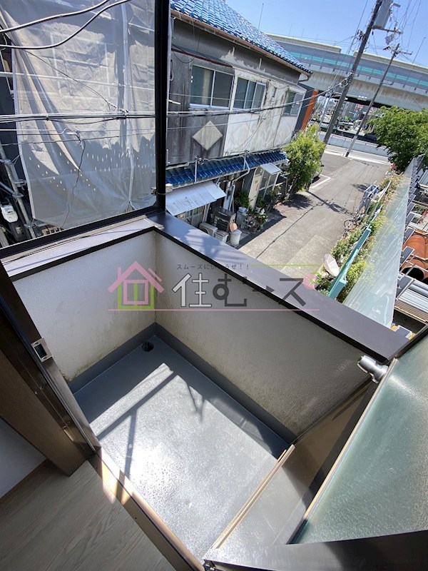 伝法戸建て貸家 ベランダ