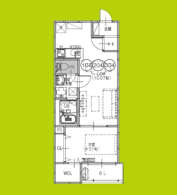 F+style高見の里２号館 間取り