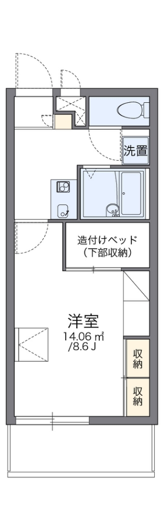 レオパレスプロスペラーＫＯＫＡＤＯ 間取り