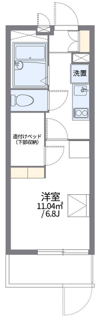 レオパレス若竹Ⅱ 間取り