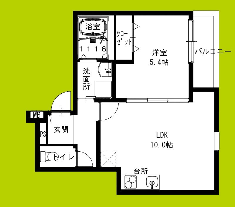 フジパレス住道駅北 間取り