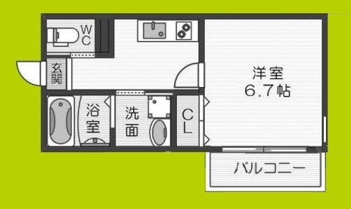L.fino岸里WEST 間取り
