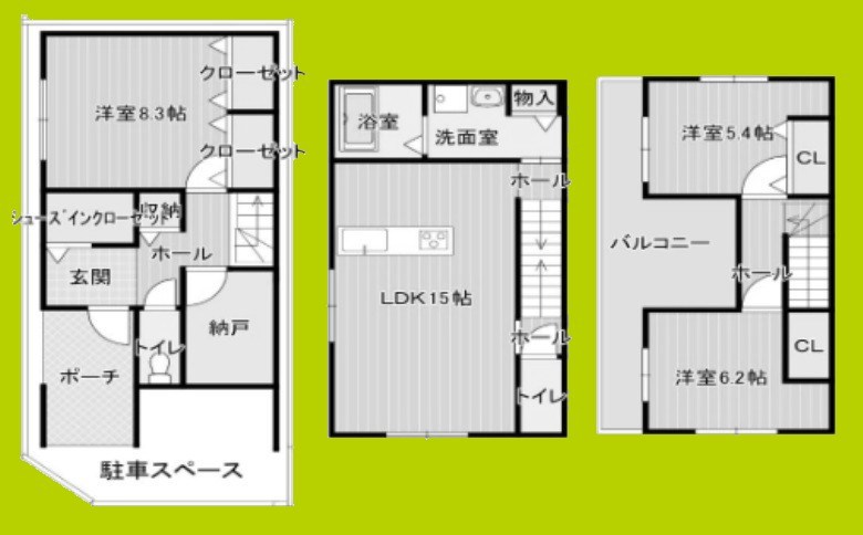 千本中2丁目貸家 間取り