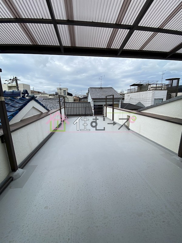 清水中古戸建 ベランダ