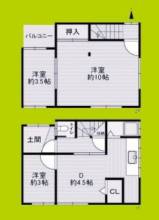 今津南貸家 間取り