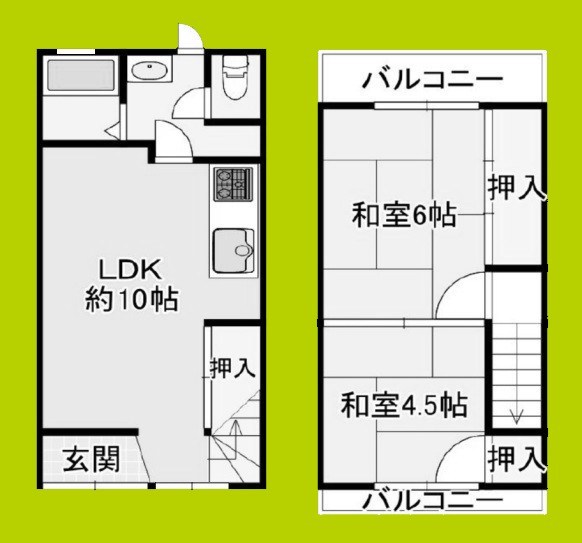 勝山北テラスハウス 間取り