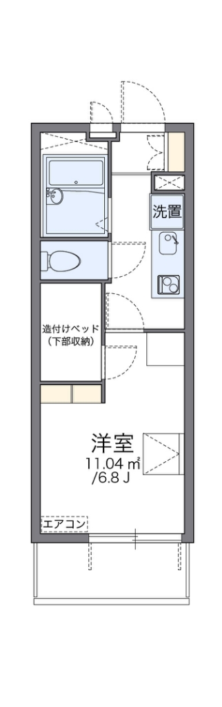 レオパレス森ノ宮中央 間取り