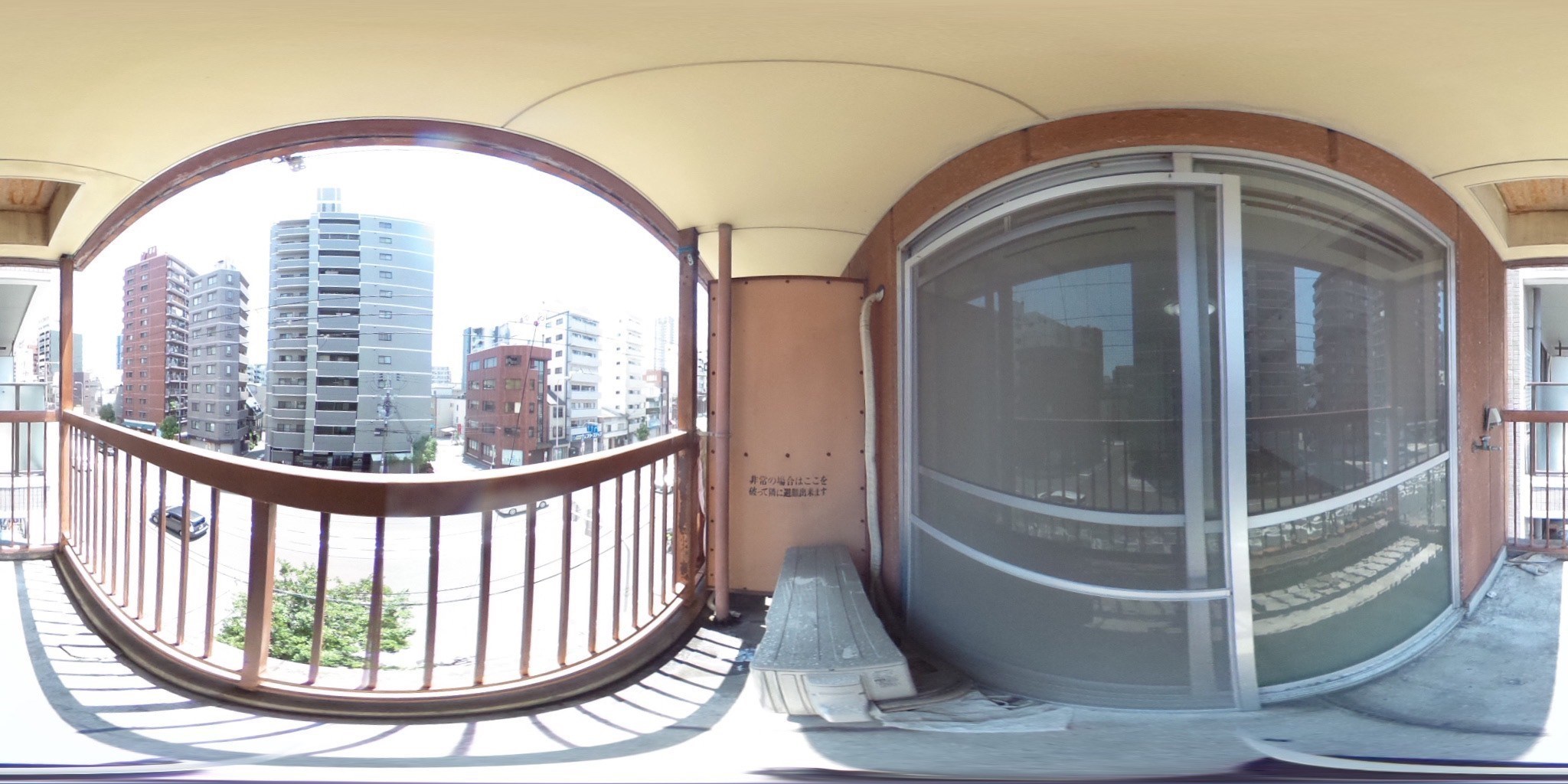 シティアーク上町台 ベランダ
