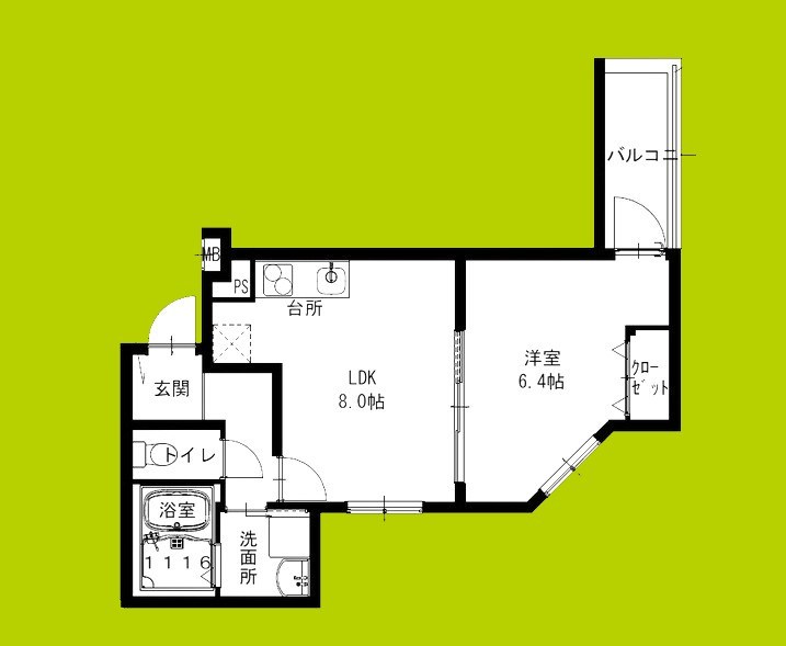 フジパレス岸和田駅前Ⅰ番館 間取り