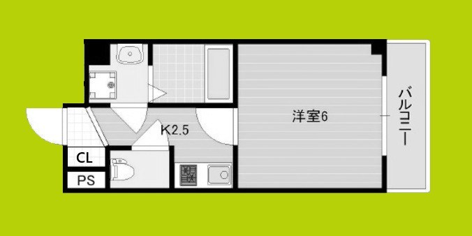 グランパシフィック恵美須西 間取り