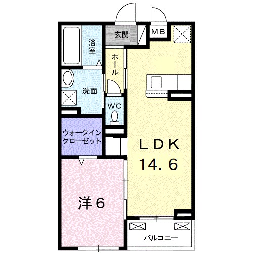 グランリヴェール呉服Ⅰ 間取り