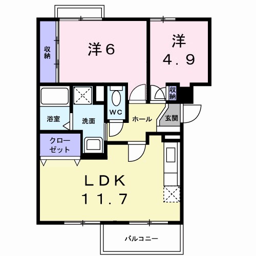 シティコートＳＵＭＩＳＨＯⅡ 間取り